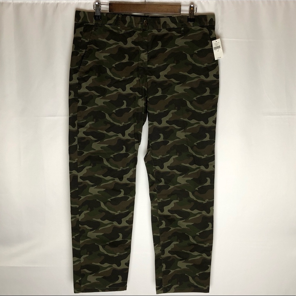 Khakis By Gap Straight Leg Pants, Camo Print, Sz10